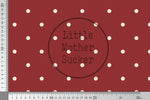 Lade das Bild in den Galerie-Viewer, Supersoft Premium BIO French Terry "Briar and Pine" Polka Red 0,4 m Rest
