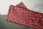 Lade das Bild in den Galerie-Viewer, Supersoft Premium BIO French Terry "Briar and Pine" Polka Red 0,4 m Rest