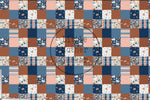 Lade das Bild in den Galerie-Viewer, Design "Rust and Royal" Patchwork 0,5 m