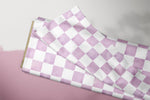Lade das Bild in den Galerie-Viewer, Supersoft Premium BIO Jersey "Wildflower Fields" Checkered Lilac 0,5 m