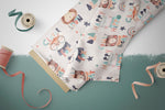 Lade das Bild in den Galerie-Viewer, Frottee Jersey "Clever Brave Happy Cuddly" 0,5 m