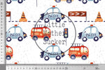 Lade das Bild in den Galerie-Viewer, Frottee Jersey "Motor Adventure" Emergency 0,5 m