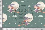 Lade das Bild in den Galerie-Viewer, Supersoft Premium BIO French Terry "Witchcraft" Hexe 0,5 m