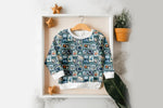 Lade das Bild in den Galerie-Viewer, Supersoft Premium Jersey "Space Walk Stamps" Cosmos 0,5 m