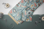 Lade das Bild in den Galerie-Viewer, Softshell Classic "Space Patches" Jade 0,5 m Lager