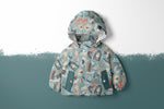Lade das Bild in den Galerie-Viewer, Softshell Classic "Space Patches" Jade 0,5 m Lager