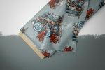Lade das Bild in den Galerie-Viewer, Supersoft Premium BIO French Terry "Chooo Chooo" Big Train groß 0,5 m