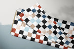 Lade das Bild in den Galerie-Viewer, Supersoft Premium BIO French Terry "Chooo Chooo" Checkerboard Kombi 0,3 m Rest