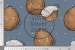 Lade das Bild in den Galerie-Viewer, Supersoft Premium BIO French Terry "Coconuts" groß 0,5 m