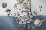Lade das Bild in den Galerie-Viewer, Premium Wintersweat "Cool Space" sand groß 0,5 m