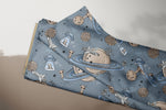 Lade das Bild in den Galerie-Viewer, Supersoft Premium French Terry "Cool Space" smoke groß 0,5 m