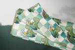 Lade das Bild in den Galerie-Viewer, Supersoft Premium BIO Jersey "Dino Surfing" chess groß 0,5 m