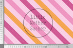 Lade das Bild in den Galerie-Viewer, Supersoft Premium BIO French Terry "Eichhörnchen Tag" Pink Diagonal 0,5 m