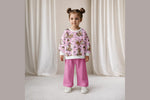 Lade das Bild in den Galerie-Viewer, Supersoft Premium BIO French Terry "Eichhörnchen Tag" Pink groß 0,5 m