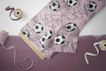 Lade das Bild in den Galerie-Viewer, Supersoft Premium BIO French Terry "Fussballstar" berry klein 0,5 m