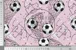 Lade das Bild in den Galerie-Viewer, Supersoft Premium BIO French Terry "Fussballstar" berry klein 0,5 m