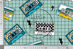 Lade das Bild in den Galerie-Viewer, Supersoft Premium BIO Jersey "Happy Tape" mint groß 0,5 m