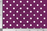 Lade das Bild in den Galerie-Viewer, Supersoft Premium BIO French Terry "Herbstfüchschen" Plum Bow Dots 0,5 m