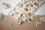 Lade das Bild in den Galerie-Viewer, Supersoft Premium BIO French Terry "Herbstfüchschen" beige klein 0,5 m