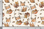 Lade das Bild in den Galerie-Viewer, Supersoft Premium BIO French Terry "Herbstfüchschen" beige klein 0,5 m