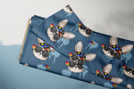 Lade das Bild in den Galerie-Viewer, Supersoft Premium BIO French Terry "Hopster" navy groß 0,5 m