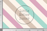 Lade das Bild in den Galerie-Viewer, Supersoft Premium BIO French Terry "Kitty Day" Stripes Kombi groß 0,5 m