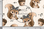 Lade das Bild in den Galerie-Viewer, Supersoft Premium BIO French Terry "Leo Eichhörnchen" 0,5 m