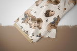 Lade das Bild in den Galerie-Viewer, Supersoft Premium BIO French Terry "Leo Eichhörnchen" 0,5 m