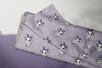 Lade das Bild in den Galerie-Viewer, Supersoft Premium BIO Jersey "Leo Kitty" Lila 0,5 m
