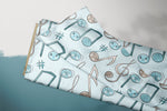 Lade das Bild in den Galerie-Viewer, Supersoft Premium Jersey "Nötchen" blau groß 0,5 m