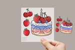 Lade das Bild in den Galerie-Viewer, Bügelbild "Obsttorte"