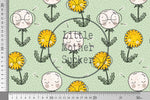 Lade das Bild in den Galerie-Viewer, Supersoft Premium BIO Jersey "Pustezahn und Löwenblume" gras klein 0,5 m