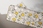 Lade das Bild in den Galerie-Viewer, Supersoft Premium BIO Jersey "Pustezahn und Löwenblume" kariert klein 0,5 m