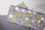 Lade das Bild in den Galerie-Viewer, Supersoft Premium BIO Jersey "Pustezahn und Löwenblume" lila klein 0,5 m