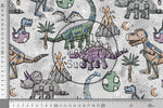 Lade das Bild in den Galerie-Viewer, Supersoft Premium French Terry "Robo Dinoworld" groß 0,45 m Rest