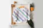 Lade das Bild in den Galerie-Viewer, Supersoft Premium Jersey "Robo Saurier" lila Streifen groß 0,5 m