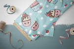 Lade das Bild in den Galerie-Viewer, Supersoft Premium BIO French Terry "Sweet Cupcakes" groß 0,5 m