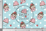 Lade das Bild in den Galerie-Viewer, Frottee Jersey "Sweet Cupcakes" 0,5 m