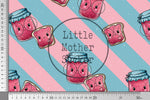 Lade das Bild in den Galerie-Viewer, Supersoft Premium BIO French Terry "Sweet Jam" groß 0,5 m