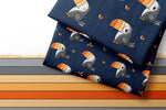 Lade das Bild in den Galerie-Viewer, Supersoft Premium BIO French Terry "Tucanchen" Stripes 0,65 m Rest