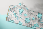 Lade das Bild in den Galerie-Viewer, Supersoft Premium Jersey "Twinkle Twinkle" Ice groß 0,5 m