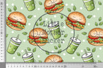 Lade das Bild in den Galerie-Viewer, Supersoft Premium BIO Jersey "Veggie Burger" klein 0,5 m