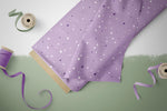 Lade das Bild in den Galerie-Viewer, Supersoft Premium Jersey "Weinbeeren" Dots Lila helldunkel 0,5 m breiter