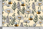 Lade das Bild in den Galerie-Viewer, Supersoft Premium BIO Jersey "Wiesenliebe" Margeriten butter groß 0,5 m