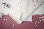 Lade das Bild in den Galerie-Viewer, Supersoft Premium French Terry "Zuckerwatte" Herzchen Kombi groß 0,5 m
