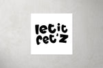 Lade das Bild in den Galerie-Viewer, Kunstleder Patch "Let it fetz" 3,5 x 3,5 cm