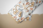 Lade das Bild in den Galerie-Viewer, Frottee Jersey "Baustellen Sticker" Bagger 0,5 m Lager