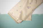 Lade das Bild in den Galerie-Viewer, Supersoft Premium BIO French Terry "Happy Hearts" sun Herzchen 0,5 m