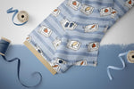 Lade das Bild in den Galerie-Viewer, Premium BIO French Terry "Jeansoptik" Juice klein 0,1 m