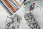 Lade das Bild in den Galerie-Viewer, Supersoft Premium BIO Jersey "Rocket Star" klein 0,5 m